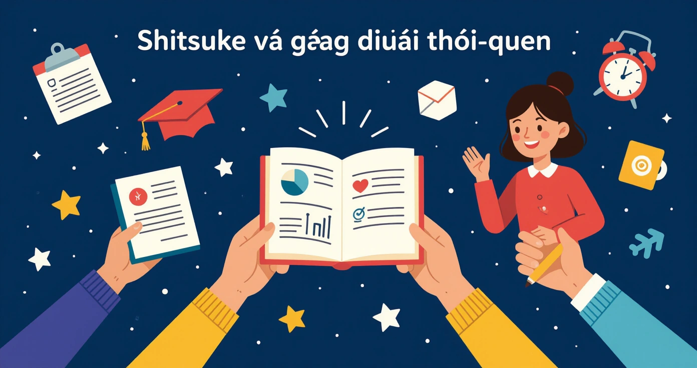 Minh họa các giai đoạn rèn thói quen shitsuke theo độ tuổi từ 0 đến 9 tuổi