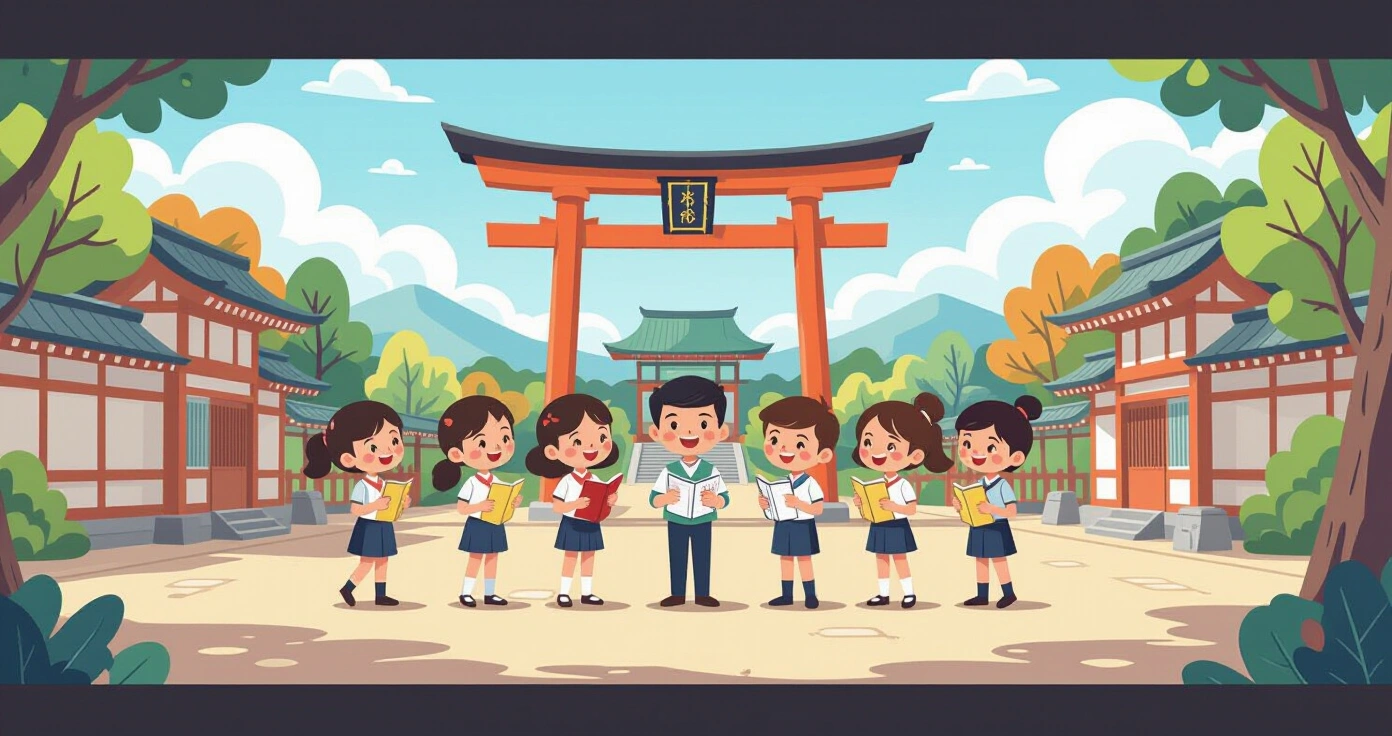 Minh họa phụ huynh nước ngoài giúp con chuẩn bị đồ dùng cho câu lạc bộ thể thao trong căn hộ Nhật Bản hiện đại