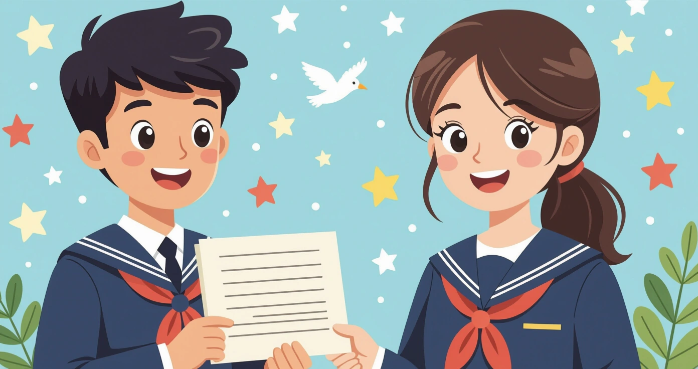 Bộ đồng phục tiểu học Nhật gồm áo sơ mi, quần short, đồ thể dục, cặp randoseru và giày đế bệt trên nền tatami