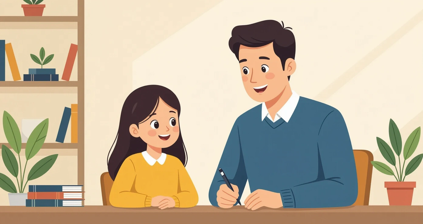 Ngườ mẹ đang đọc sách cùng con trong căn hộ ấm cúng tại Nhật Bản