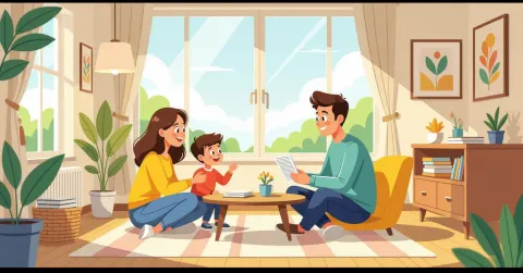 Phụ huynh người Việt đang nộp hồ sơ xin trợ cấp trẻ khuyết tật tại văn phòng chính quyền Nhật Bản