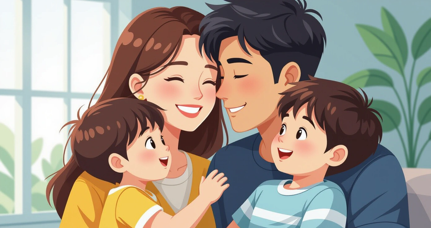 Phụ huynh nước ngoài trò chuyện với nhân viên tòa thị chính về điều kiện trợ cấp