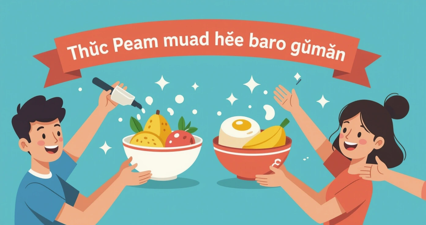 Hộp bento cho trẻ với đá khô và túi giữ nhiệt trên bàn ăn