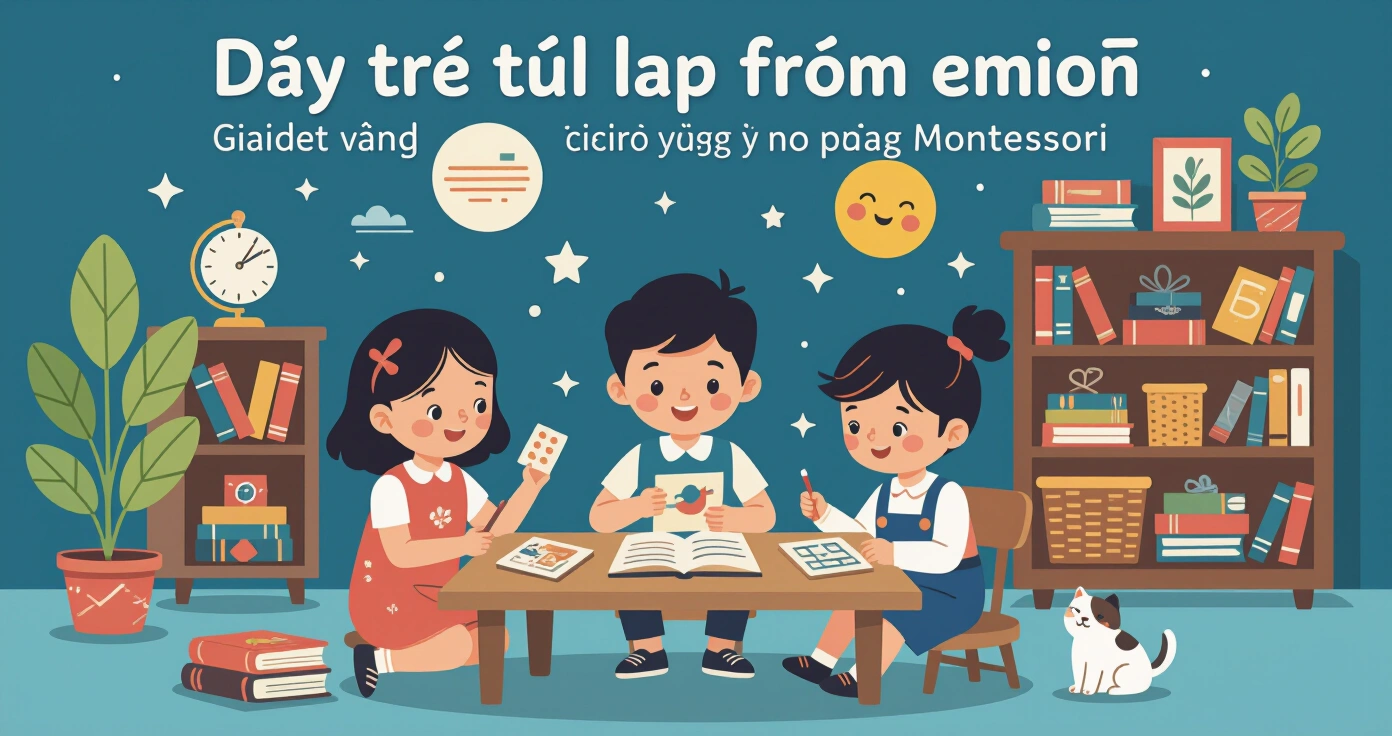 Trẻ mầm non tự xếp đồ dùng cá nhân theo phương pháp Montessori