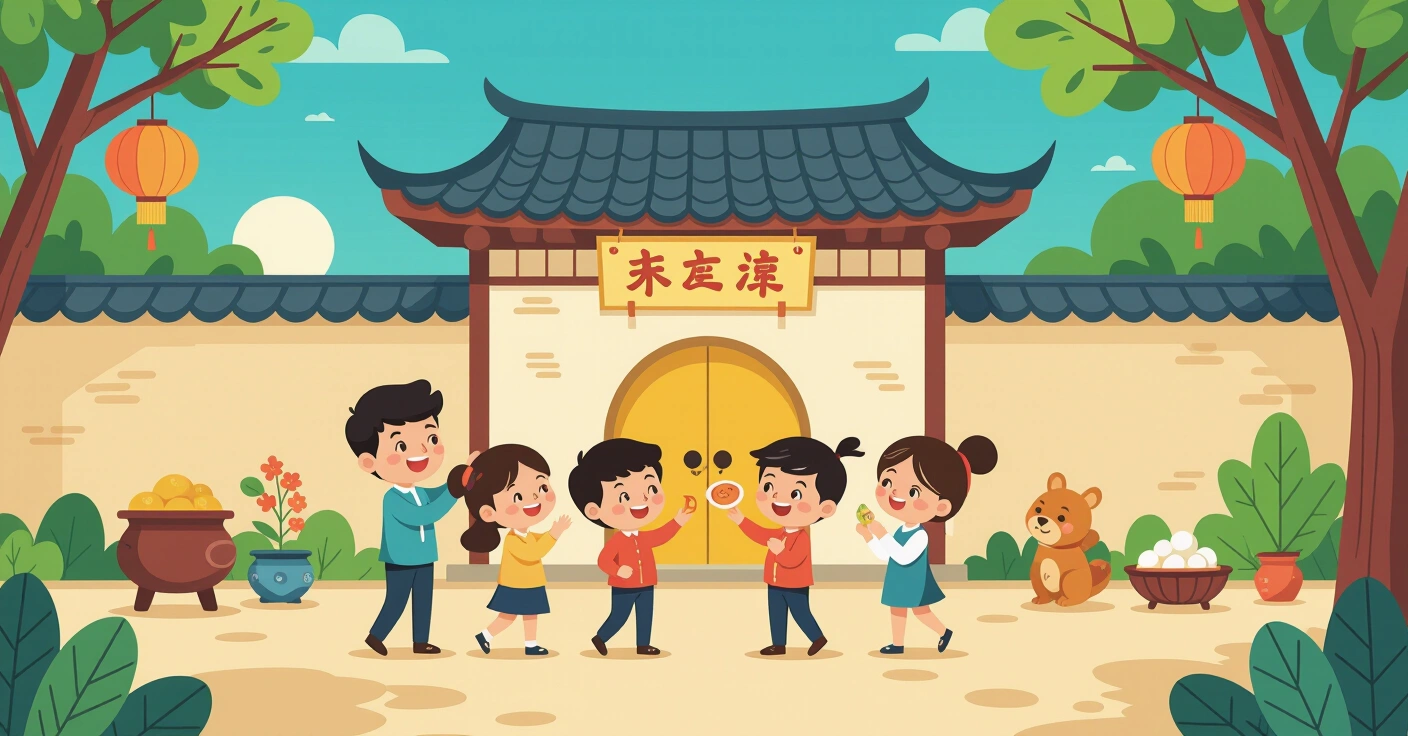Gia đình Việt tại Nhật chuẩn bị bánh chưng và trang trí Tết trong căn hộ hiện đại, trẻ em mặc áo dài cách tân