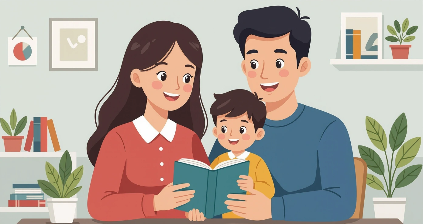 Phụ huynh nước ngoài trò chuyện cùng ông bà Nhật Bản trong phòng khách ấm cúng