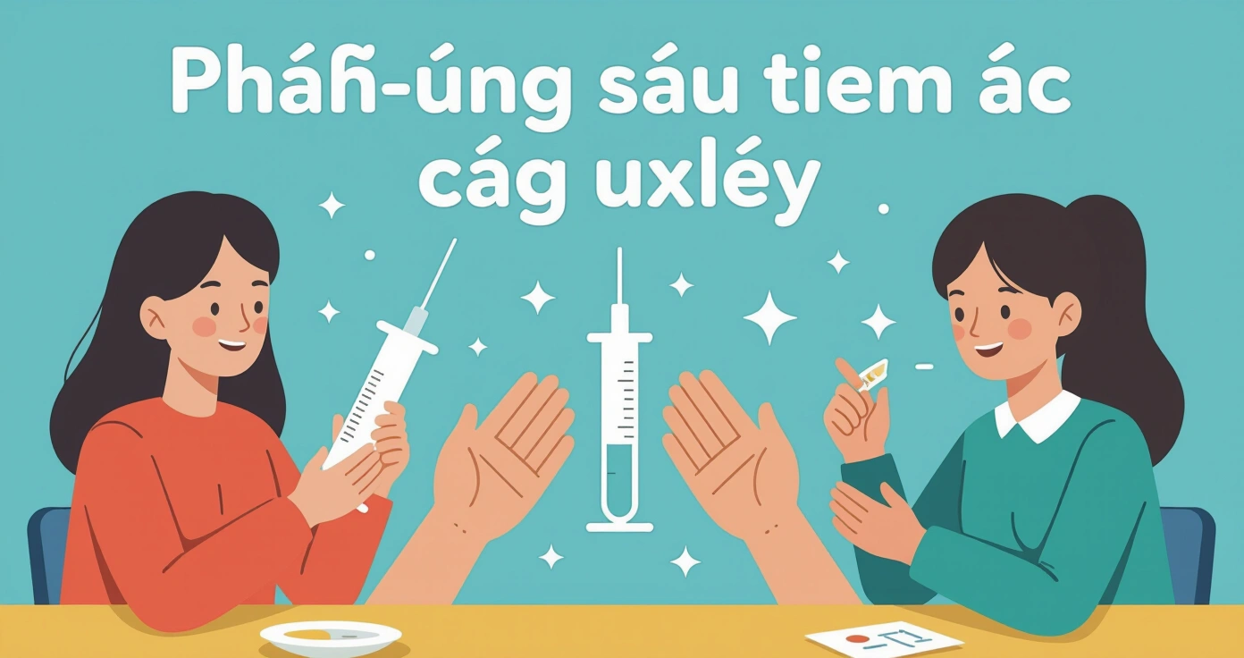 Bộ dụng cụ chăm sóc trẻ sau tiêm chủng tại nhà gồm nhiệt kế, paracetamol, khăn chườm mát và bình nước