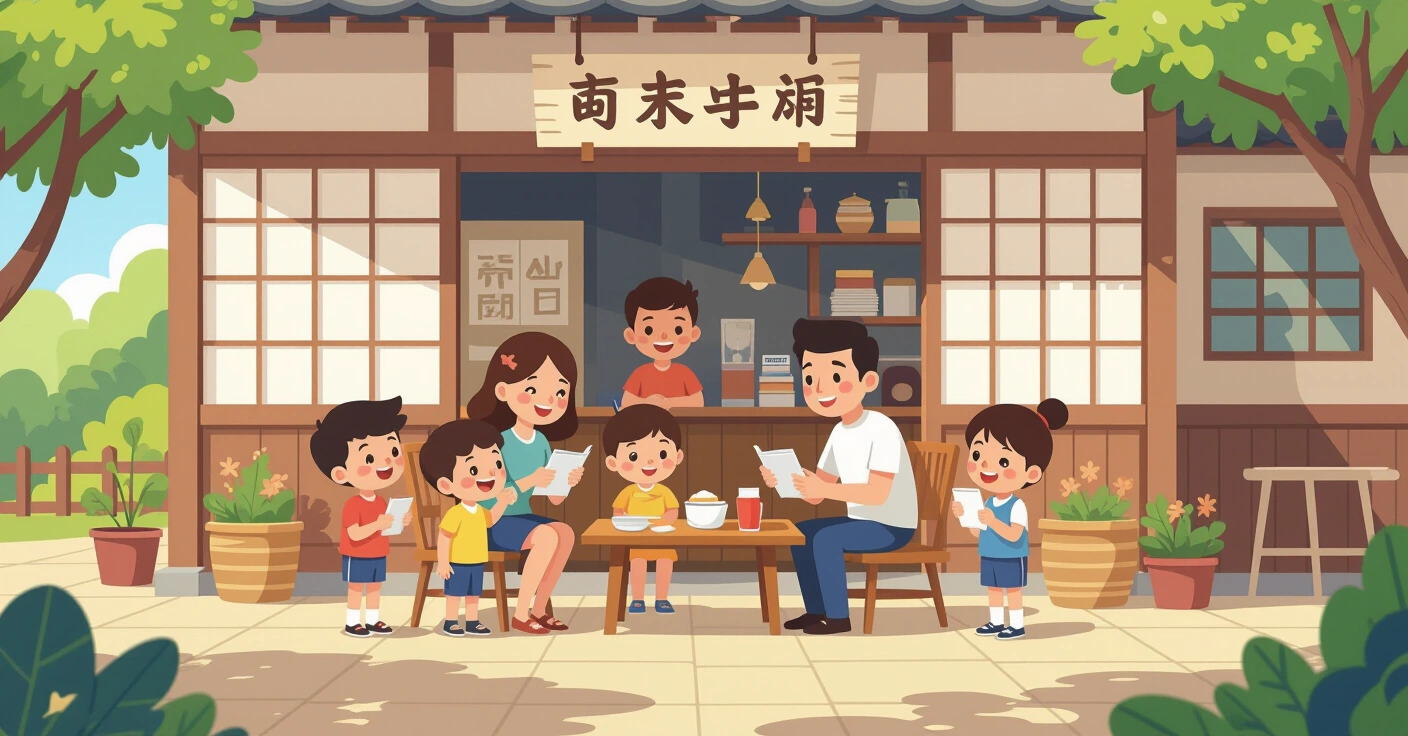 Minh họa gia đình đa văn hóa so sánh hai ngôi trường mầm non Nhật Bản công lập và tư thục